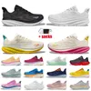 Clifton 9 Bondi 8 Running Shoes Women Mens Athletic Runners Sports Trainers Triple White Cyclamen Sweet Lilac Pink Yellow Free People Cloud Mesh Jogging Sneakers