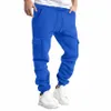 comfortable Casual Fiable And Warm Men'S Solid Color Work Clothes Track Pants Short Big And Tall Pants Stocking Sock 065R#