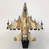 6 modèle d'avion jouet 1/72 échelle F-16I Sufa modèle de chasse en alliage moulé sous pression modèle d'avion jouet statique pour Collection 240314