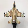 6 самолетов Toy 1 72 Scale F-16i Sufa Fighter Model Diecast Slain Model Model Model Static для коллекции 240314