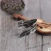 Wedding Rings Boho Vintage Feather For Women Bridal Engagement Fashion Party Jewelry Gifts Wholesale