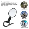 New Universal Bicycle Auxiliary Rearview 360 Degree Rotating Wide Angle Convex Mirror Handlebar Mount Bike Mirrors