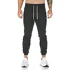 Nya Cott Men Sweatpants med handduksställ och cellfickor som kör tights byxor Män Sportande leggings Träningsbyxor 91VJ#