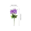 Decorative Flowers 3 Pcs Artificial Hyacinth Lavender Artifical Outdoor Faux Stems For Vase Office