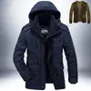 Militär verdicken Fleece Cott-gepolsterte warme Winterjacke Männer Parkas Wolle wasserdichte Jacken männlich schwere 2 in 1 Mantel Overcoa W0gl #