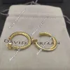 23SS Dy Desginer David Yurma Jewelry Top Quality حلق بسيط وأنيق شهير Rope Rope Rope Ring David Encling Punk Jewelry Band David 404