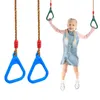 Altalene per scimmie da cortile Accessori altalene Trapezio Set da gioco in plastica in legno Attrezzatura da gioco all'aperto Regali per bambini 240318