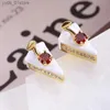 Earrings Necklace Sweet Cherry Croissant Round Triangular Mousse Cake She Jewelry Sets For Women Necklace Earring L240323