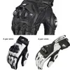 Модернизированные мужские и женские 4-сезонные супертехнические черные/белые мотоциклетные кожаные перчатки для вождения, гоночные перчатки из воловьей кожи, гоночный велосипед, рыцарь