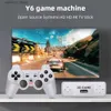 Portable Game Players Y6 Retro Game Console 4K 60f HDMI Output Low Delay GD10 TV Game Stick Dual Handle Portable Home Game Console Q240326