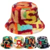 Ter camouflage chapeau de seau en fourrure artificielle pour les femmes à la mode chaud doux velours moelleux chapeau de pêcheur pour les femmes en plein air PanC24326
