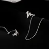 Ear Cuff Ear Cuff Anenjery Couples Coeur Oreille Ligne Simple Gland Boucles D'oreilles Assorties Femmes Oreille Clips Mariage Température Bijoux En Gros Y240326