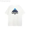 Tasarımcı Carharttt T Shirt Carharrt Kaharts Klasik Kar Dağ Baskı WIP Erkekler ve Kadınlar Gevşek Yuvarlak Boyun Çok yönlü Kısa Kollu Tişört Trendi