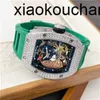 RichrsMill Relógio Suíço VS Fábrica de Fibra de Carbono Relógio Automático Fábrica RM50-01 Tuo Volante safiraPUJH