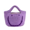 Designer Luxury fashion tote bags Wallets Ins niche Korean hand bag female 2022 new knitted bucket bag net red smiling face hand bag