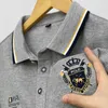 2024 Summer Embroidered Polo Shirt Men Hot High Quality Men's Short Sleeve Breathable Top Busin Casual Polo-shirt for Men K5Mk#