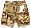 mens shorts cargo pants camouflage loose straight American casual shorts for men