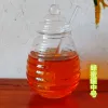 Potten Huishoudelijke Transparante Glazen Honingpot Met Deksel Glazen Roerstaafje Honingfles Creatieve Glazen Transparante Pot Glazen Container