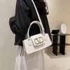 36% KORTING Designer tas 2024 Handtassen Dames Lente Steenpatroon Handheld Klein Vierkant Mode Dagelijks Casual Schouder