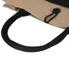 Stampa di borse a tracolla personalizzate per donna Borse da spiaggia in iuta e cotone di alta qualità Borsa per la spesa personalizzata 240309