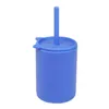 Silicone Baby Water Cups With Straw Spill Proof Sippy Cup Tumbler Toddlers Child Drinking Cup