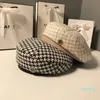 Berretti Beanieskull Cappelli per donna Autunno e inverno Berretto da donna in cotone piatto caldo protezione solare Cappello antietà alla moda