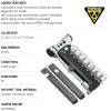 Zaagbladen Topeak Tt2520 Ratchet Rocket Tool 15 Function T25 Hardened Steel Bits Chain Pin Breaker Tool Multifunction Tools Kit