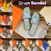 Classic Slipper Orans Sandal Designer Original Luxury Flat Women äkta läder Summer Flip Flops Sneaker Beach Slide Party med logotyp