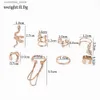 Ear Cuff Ear Cuff JWER 8 stks/set Snake Earring Clip Geschikt voor Dames Goud Niet-geperforeerde Earring Clip Dames 2023 Trend Oormouwen Valentijnsdag Cadeau Y240326