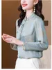 Damesblouses Shirts Overhemd Lente Vintage Knoop Jacquard Chic Beautif Drop Levering Kleding Kleding Otk90 Otf2T