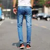 Top Fi Mens Jeans Marque Hip Hop Automne Ripped pour hommes Solid Cott Pleine longueur Mi Solide Couleur Jeans Vente Pantalons pour hommes Q2JN #