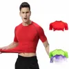 Compri Shirt Fitn Sport Running Tight Gym T-shirts athlétiques à séchage rapide Tops Tee Summer Surf Marine Sportswear x6m4 #