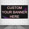 Acessórios banners e sinais personalizados para exterior, faixa de texto com foto personalizada, decoração de casa para festa de aniversário, formatura, casamento