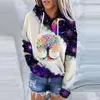 Mulheres Hoodies Moletons Designer Womens Roupas 2024 Primavera Novo Produto Básico 3D Impressão Digital Tendência Moda Hoodie Sweater Otckp