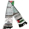 Acessórios 10 unidades lenço da Palestina bandeira 14x130cm impressão bandeira de cetim lenço no pescoço mapa da Palestina lenço do dia nacional lenços xale da Palestina