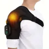 1PC przenośny podgrzewany masażer, podkładka ocieplacza koca elektrycznego z kontrolerem, 3 poziomy regulowane, masaż paska na ramię dla mężczyzn i kobiet, prezent