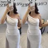 Runway Dresses Ryanth Vintage Celebrity Gowns Mermaid Evening Dress High Side Slit One Shoulder Wedding Party Vestidos De Fiesta 2024