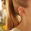 Ear Cuff Ear Cuff 7pcs/5st Set Minimi Value Earmuffs Tassel örhängen Lämplig för kvinnors manschetter Öronklämmor Klättring Örhängen falska örhängen och örhängen Y240326