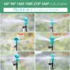 Sprinklers 60/90/180/270/360 Degrees Djustable Angle Sprinklers on 50/20CM Stake Garden Irrigation Nozzle Watering Sprayer Kit 1/4'' Barb