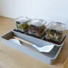 Laden Keuken Lade Organisator Schaalbare Compartimenten Opbergdoos Container Kasten Desktop Servies Mes Vork Lepel Organizer Case