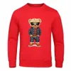 divertente Pose Teddy Bear stampa degli uomini con cappuccio semplice allentato casuale felpa con cappuccio autunno oversize felpa Fi casual pullover unisex f9MG #