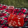 Servis furoshiki bento väska japansk handduk japansk stil slitstark vriden garn inpackning duk