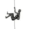 Escalade Homme Résine Fil De Fer Tenture Murale Décoration Sculpture Chiffres Créatif Rétro Présent Statue Fond Décoration Murale 1 pc 240323