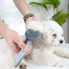 Combs Dog Brush Cam Comb Hår tar bort husdjurskam hundhår Specialnålkam Katt Cat Grooming Cleaning Supplies Self Cleaning Pet Brush