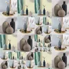 Vase Ceramic Modern Farmhouse Vase Neutral Small for Table Living Room ShelfBookshelf Drop Derviric