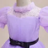 Lovely Purple Tulle Girl's Pageant Dresses Flower Girl Dresses Girl's Birthday/Party Dresses Girls Everyday Skirts Kids' Wear SZ 2-10 D326186