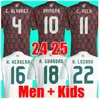 2024 2025 Mexico Football Soccer Jerseys National S.Cordova J.quinones A.Vega G.Ochoa S.Gimenez Raul H.Lozano Chicharito K.Alvarez 24 25 Men Kids Shirt Uniform
