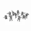 11pcs Shock Troops Feme Squad Resin Model Kit Miniature 28 mm Échelle de table jeu Figures de soldat Warchess non peints