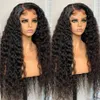 Perruque Lace Frontal Wig naturelle bouclée, cheveux naturels, Deep Wave, 13x6, HD, 5x5, 13x4, baby hair, pour femmes