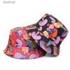 Hüte mit breiter Krempe, Fischerhüte, bunte Pilze, leuchtende Farben, verträumte Eimermützen, männliche und weibliche Hip-Hop-geheimnisvolle Eimermützen C24326